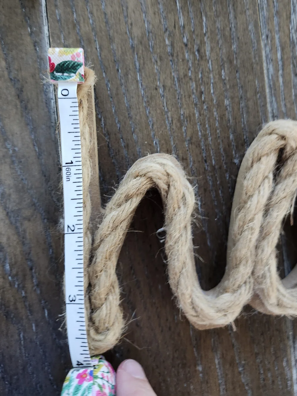 Pottery Barn Natural Rope Script Wall Word Decor